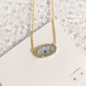 Kendra Scott | Elisa - Gold Red White Blue Star Necklace